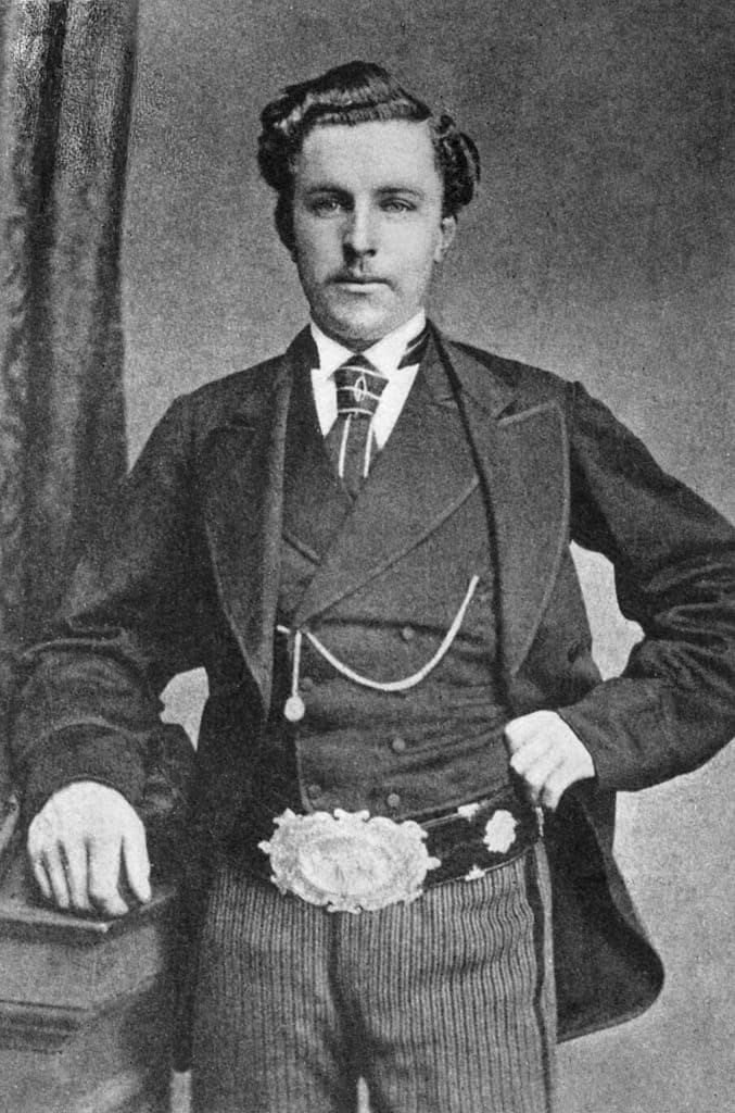 Young Tom Morris con el Challenge Belt de The Open
