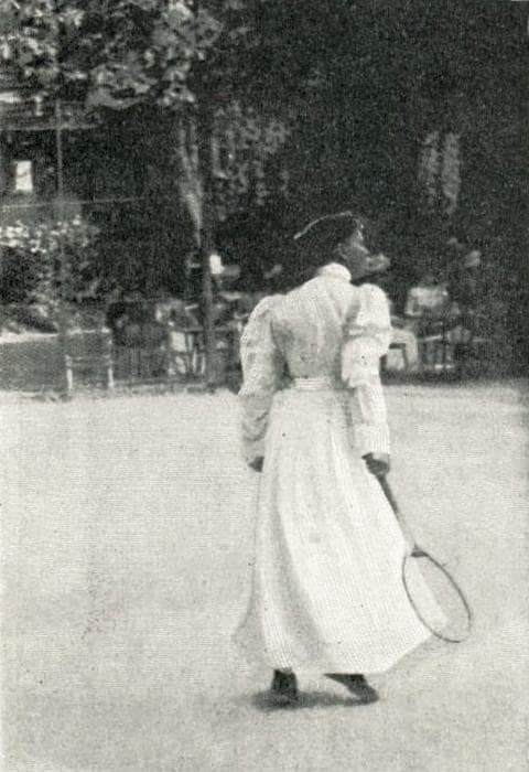 Charlotte Cooper durante los Juegos Olímpicos de París 1900