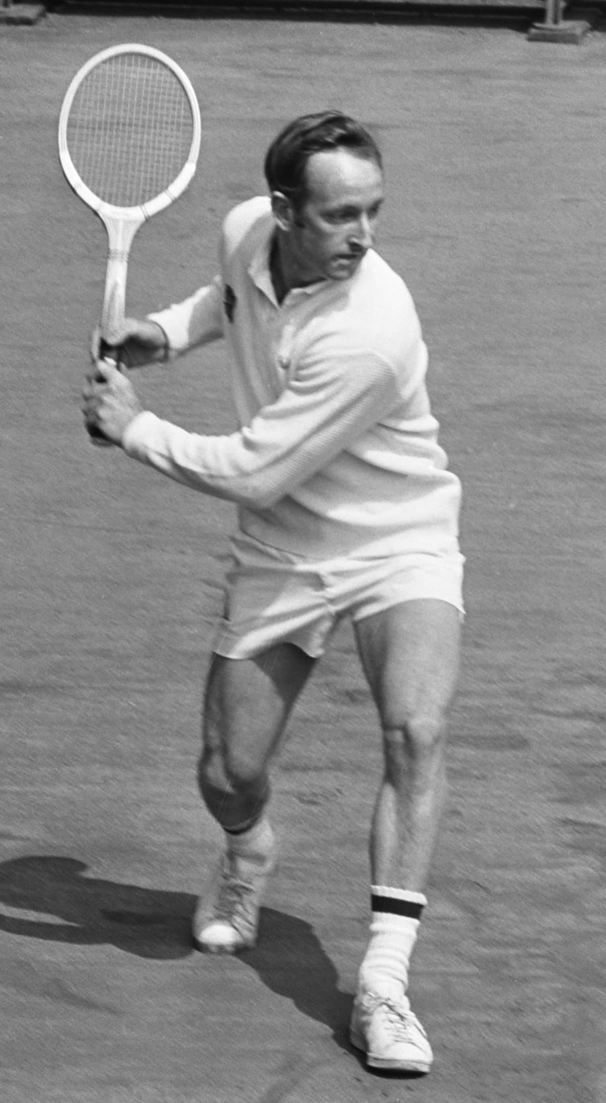 Rod Laver en competición en 1969