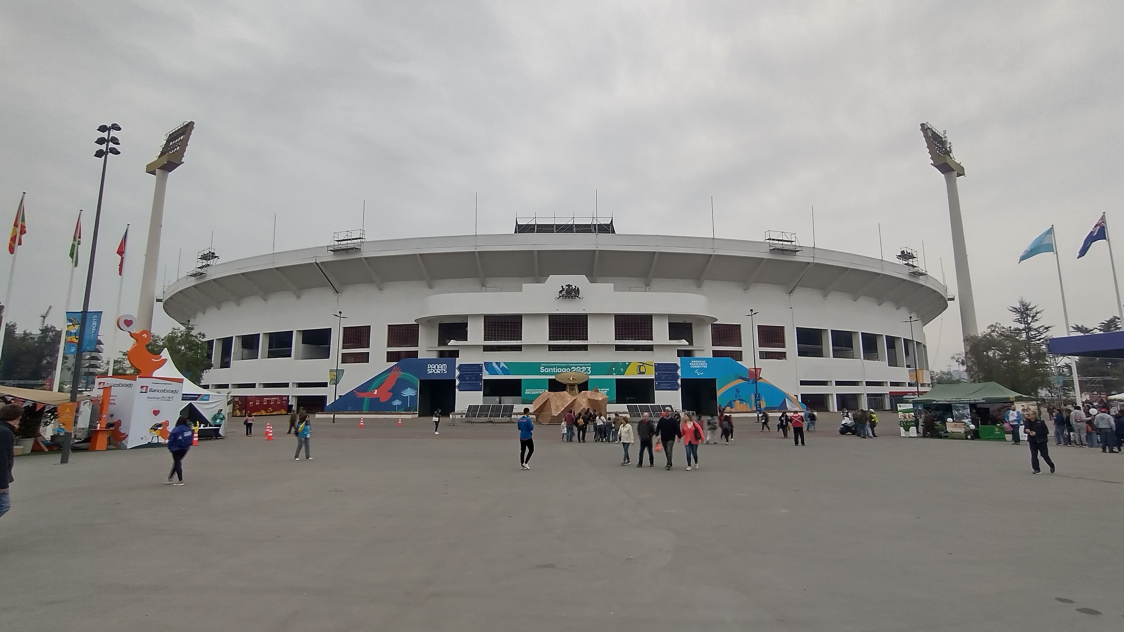 Estadio Nacional de Chile durante los Juegos Panamericanos Santiago 2023