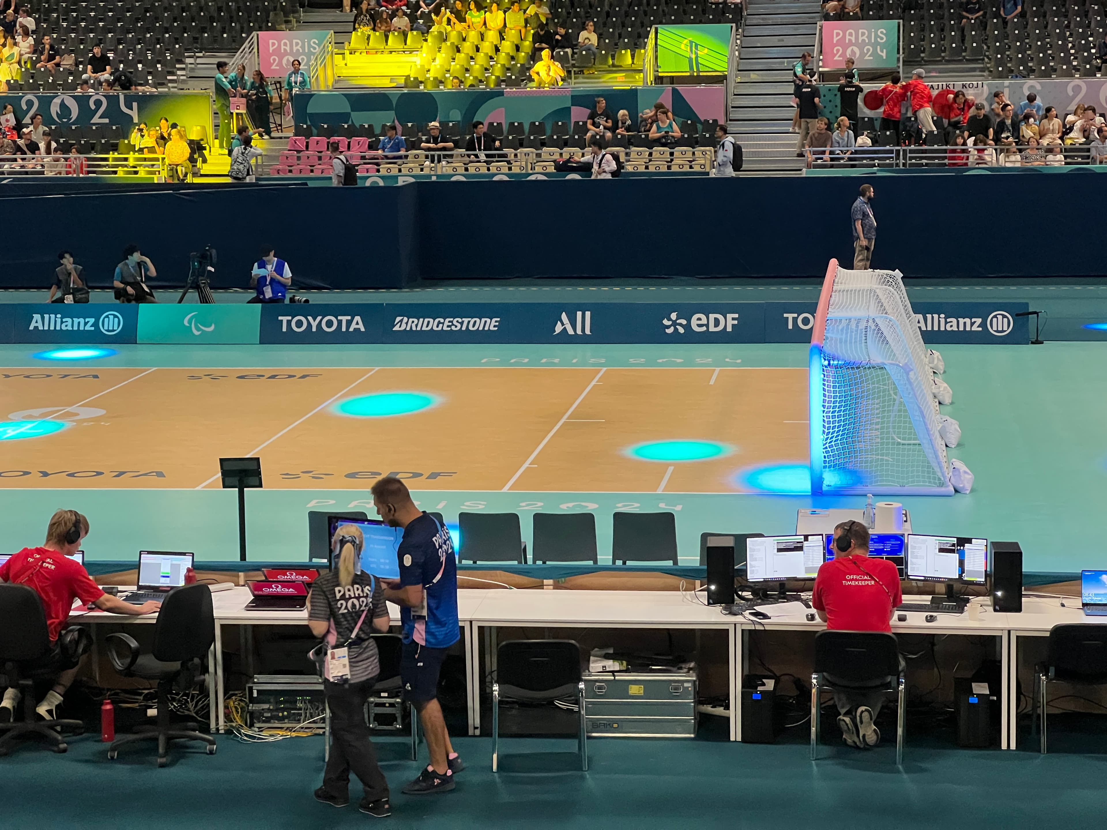 Goalball durante los Juegos Paralímpicos de París 2024