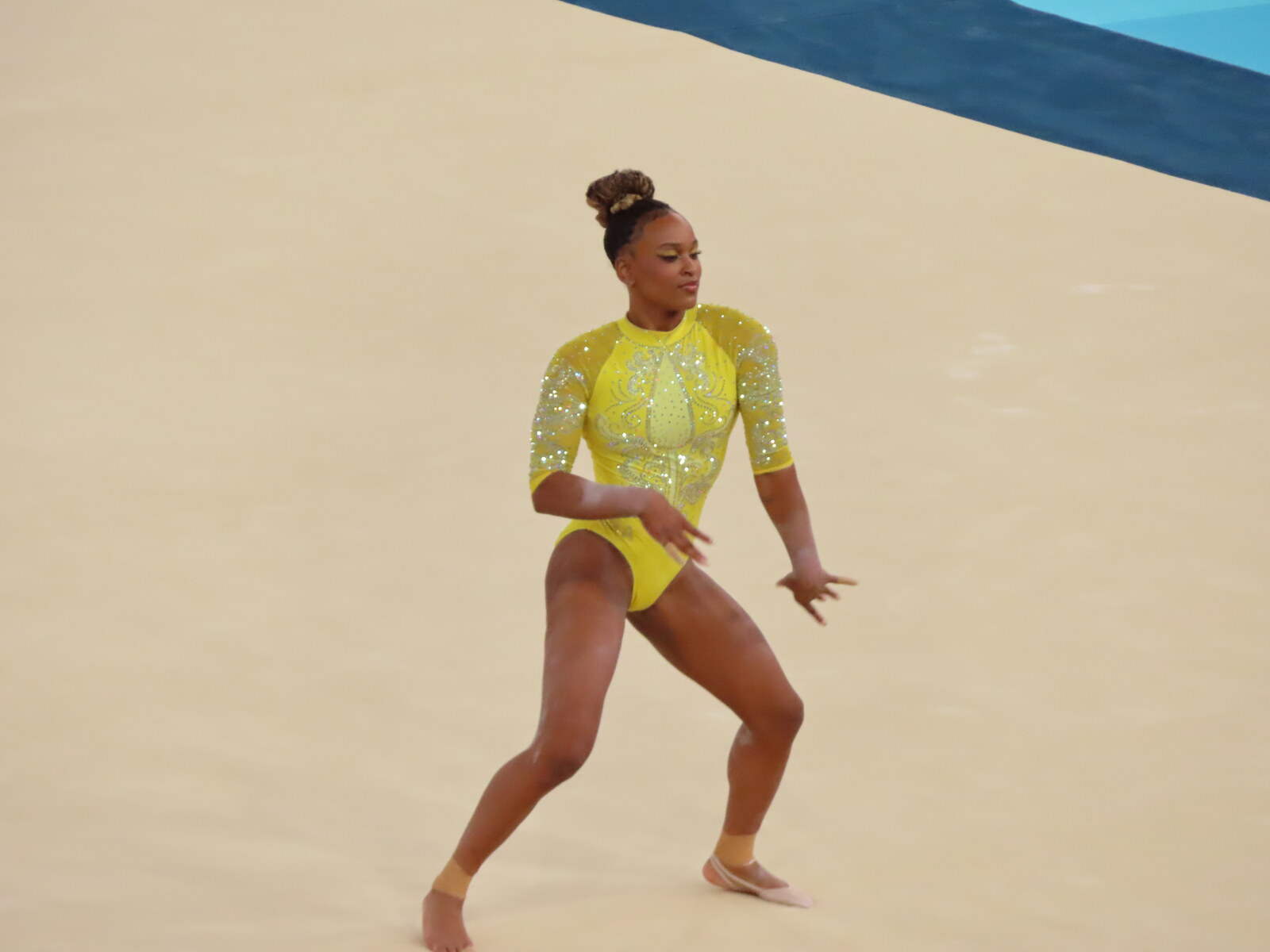 Rebeca Andrade durante los Juegos Olímpicos de París 2024