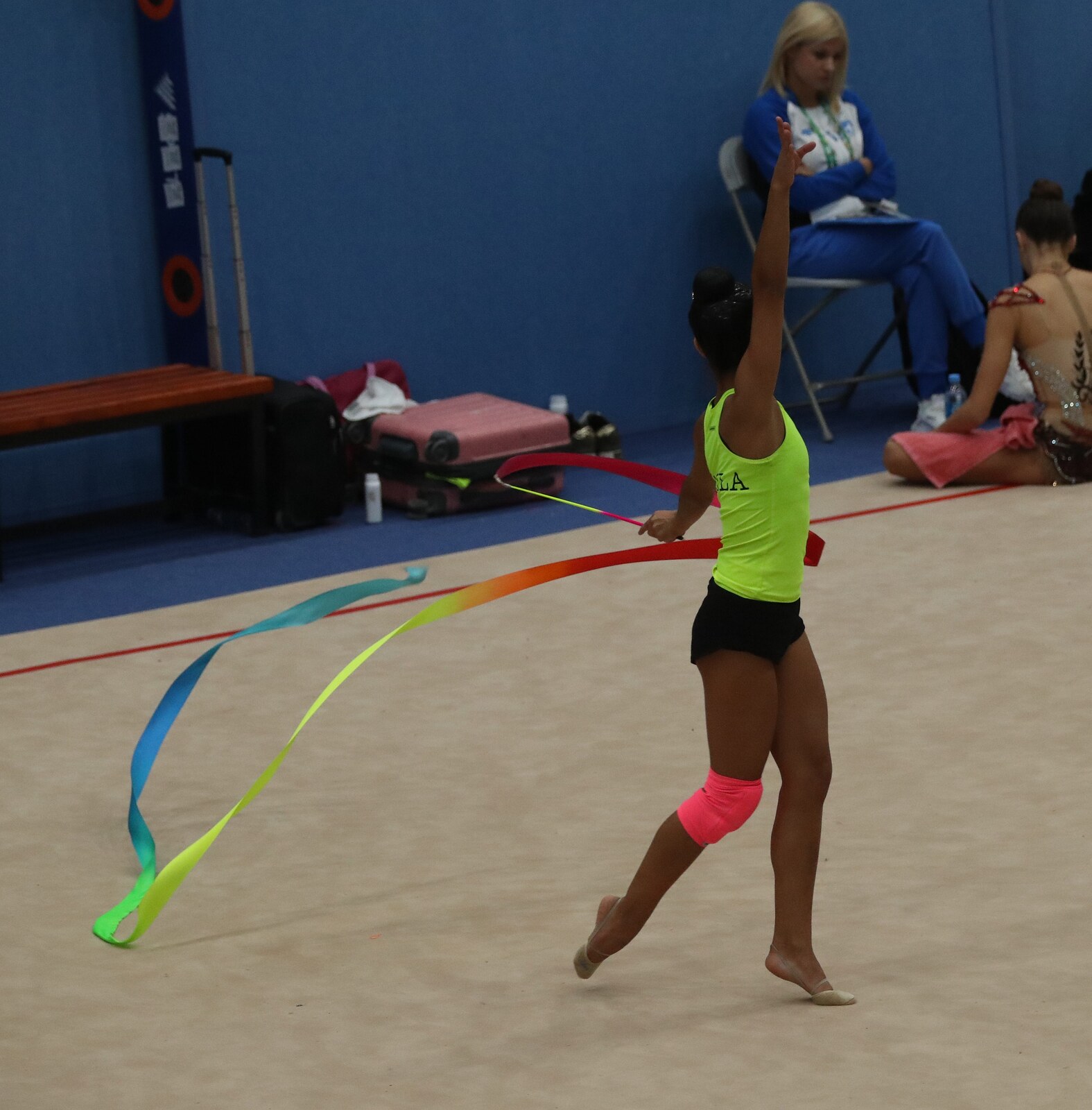 Entrenamiento de gimnasia rítmica en Buenos Aires 2018